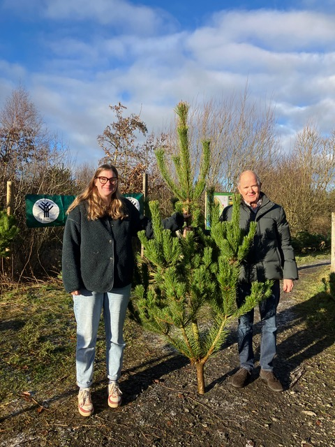 Happy Christmas tree customers